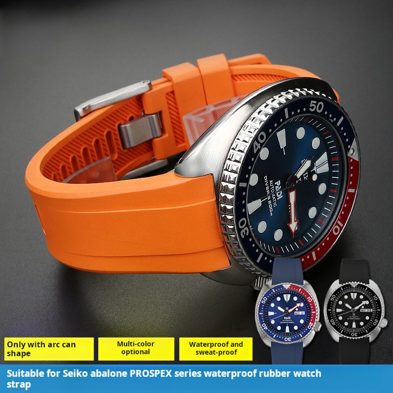 Seiko Watch Prospex - 20MM 22MM Rubber Strap For Seiko