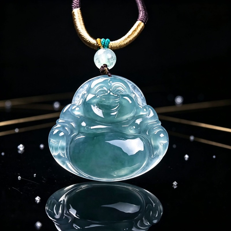 Jewelry & Watches Vitopoulos - Real Natural Emerald Jade Blue Water