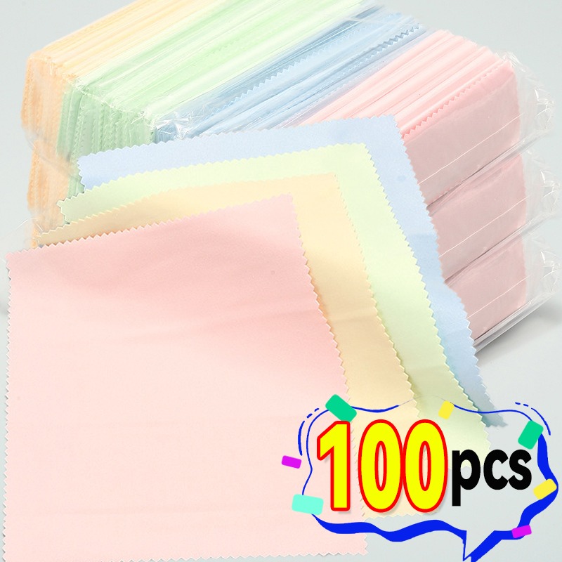 Jewelry Eyewear Watches & Accessories - 10-100pcs Silver Polishing Glasses Cloths Jewelry