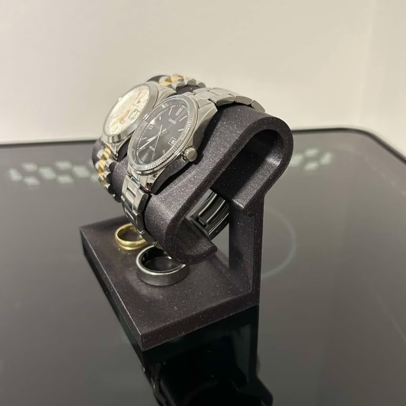 Jewelry Box Watches Bracelets - Dual Watch Jewelry Display Stand,Brushed Tabletop