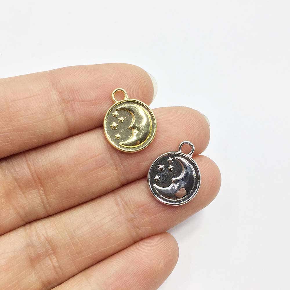 Moon Star Earrings - Eruifa 20 Chiếc 12Mm Mặt Trăng