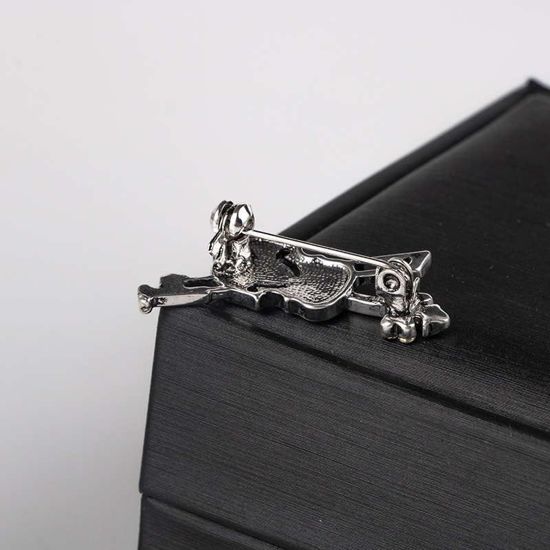 Crystal Violin Brooch Jewelry  - đánh giá và giá Vintage Brooch Pin