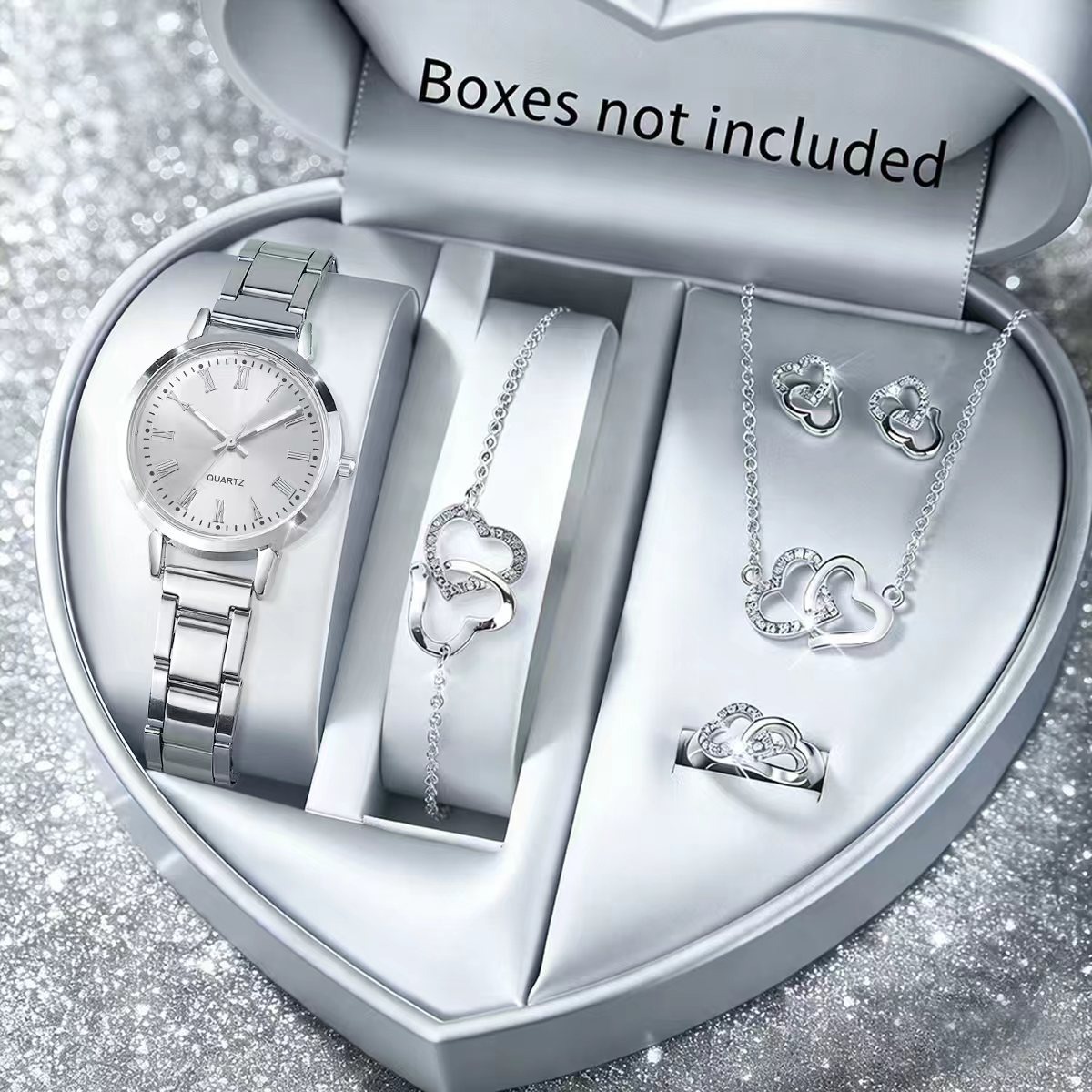 6PCS Fashion Women's Quartz Wa - đánh giá và giá Jewelry Box Watches Bracelets