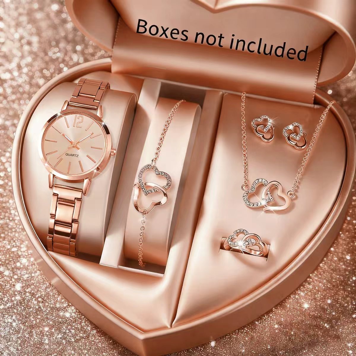 6PCS Fashion Women's Quartz Wa - đánh giá và giá Jewelry Box Watches Bracelets