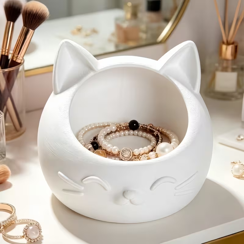 Mini Cartoon Cat-Shaped Storag - đánh giá và giá Jewelry Box Watches Bracelets