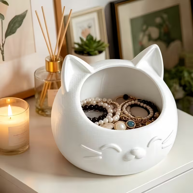 Mini Cartoon Cat-Shaped Storag - đánh giá và giá Jewelry Box Watches Bracelets