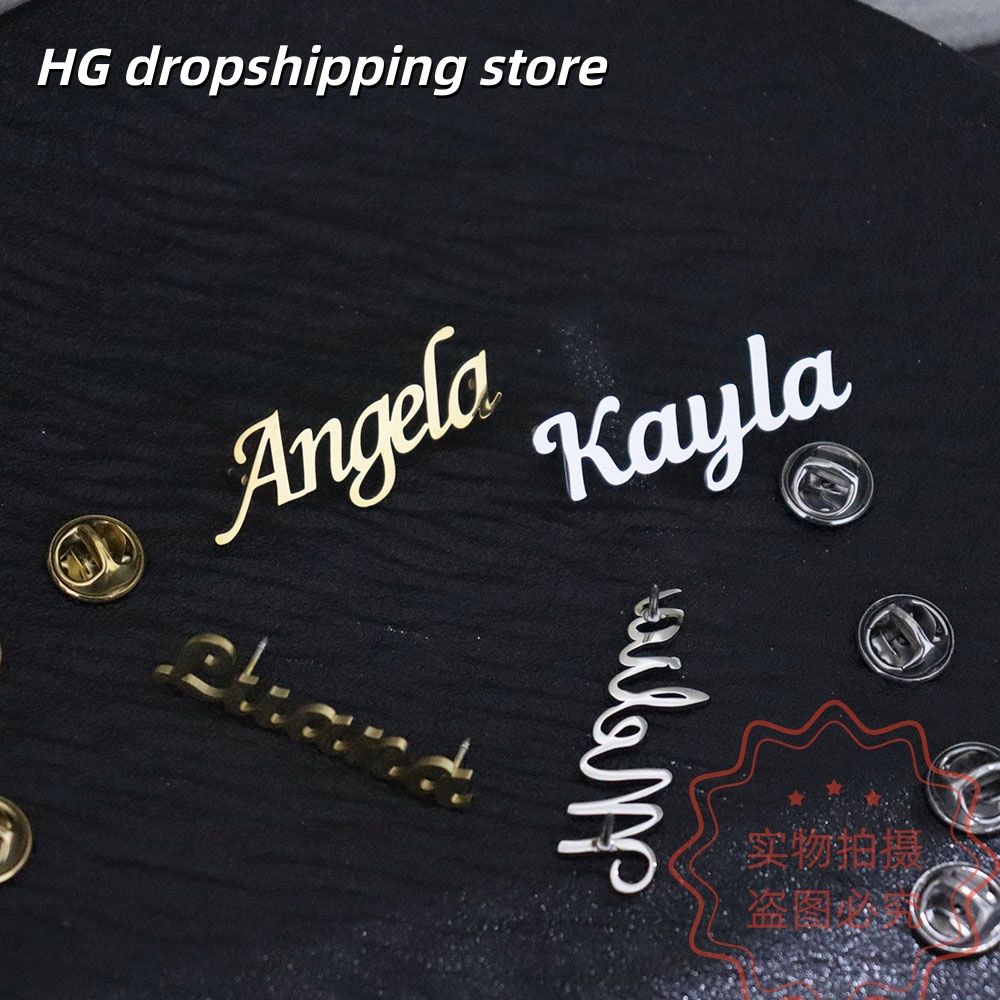 Custom Nameplate Brooch Person - đánh giá và giá Vintage Brooch Pin