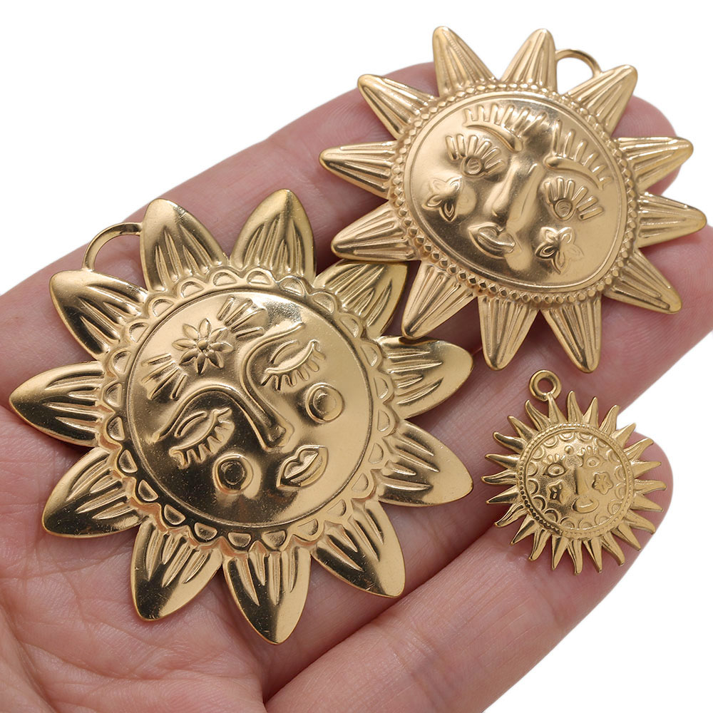 5pcs PVD Gold Charms Stainless - đánh giá và giá Moon Star Earrings