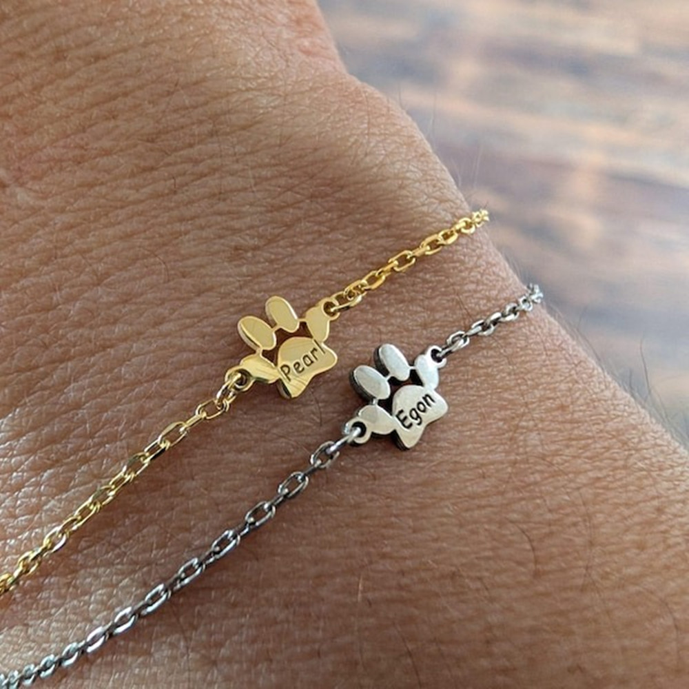 Custom Paw Print Anklet Bracel - đánh giá và giá Anklet Foot Chain
