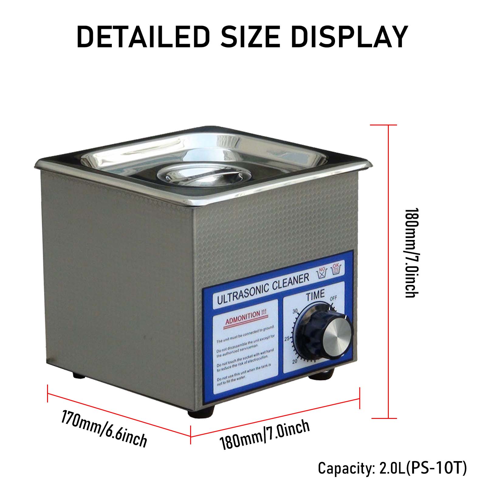 1.3L-3L Ultrasonic Cleaner PS- - đánh giá và giá Jewelry Eyewear Watches & Accessories