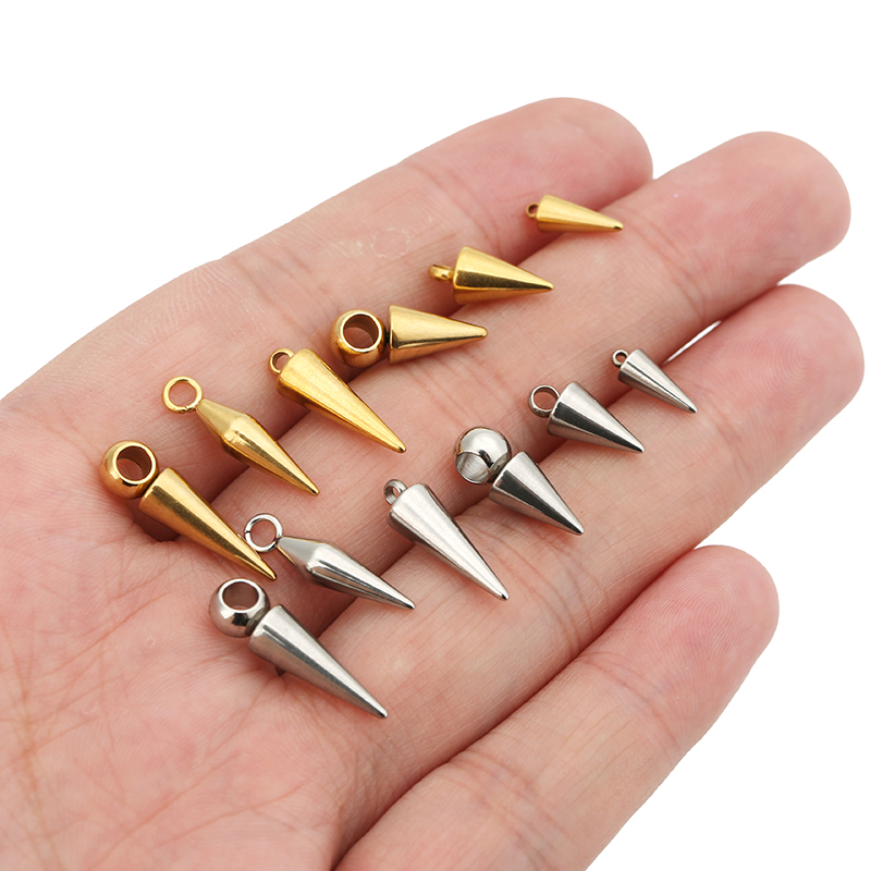 10pcs Stainless Steel Cone Cha - đánh giá và giá Moon Star Earrings
