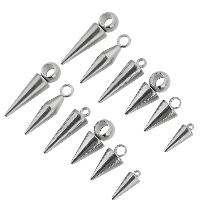 10pcs Stainless Steel Cone Cha - đánh giá và giá Moon Star Earrings