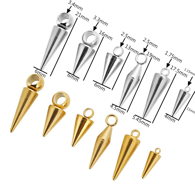10pcs Stainless Steel Cone Cha - đánh giá và giá Moon Star Earrings