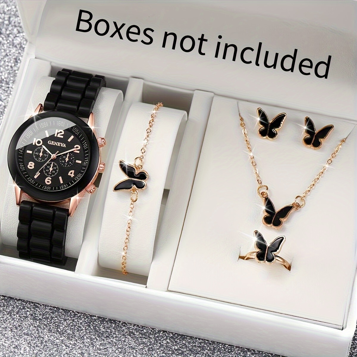 6PCS/Set Women's Watch Casual  - đánh giá và giá Jewelry Box Watches Bracelets