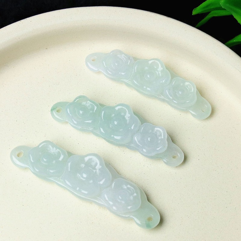 1pc Natural Jadeite Emerald Fl - đánh giá và giá Jewelry & Watches Vitopoulos