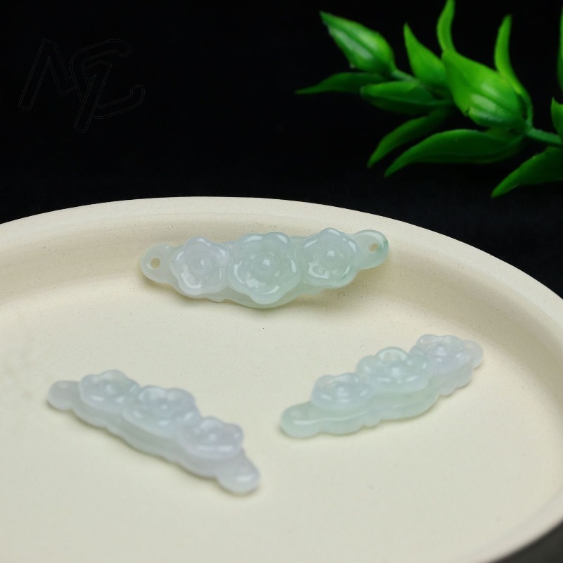 1pc Natural Jadeite Emerald Fl - đánh giá và giá Jewelry & Watches Vitopoulos