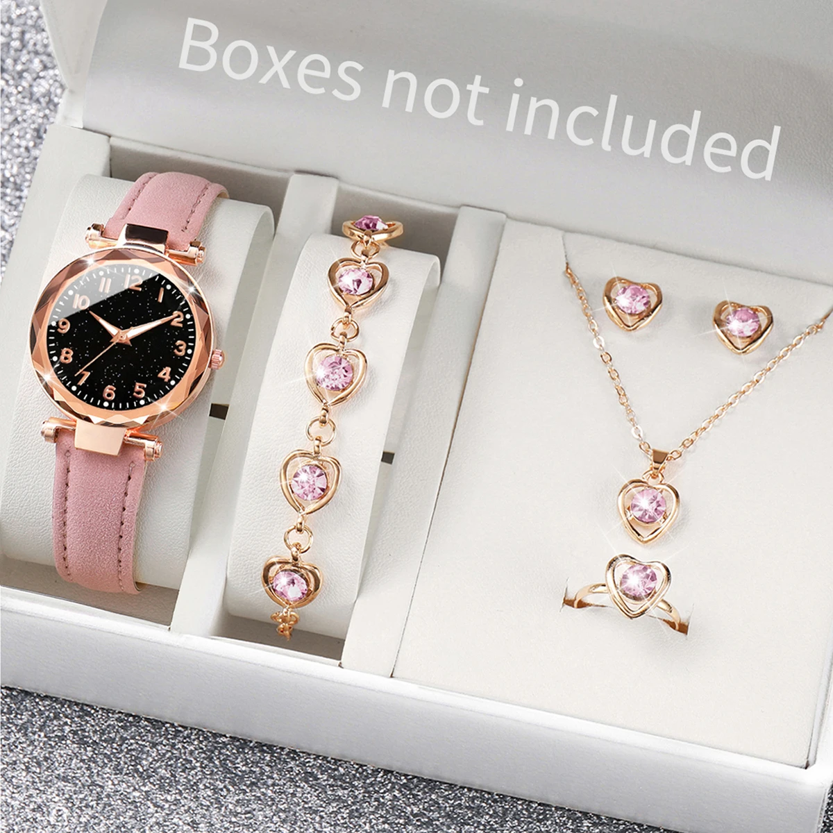 5/6PCS Fashion Women Watches C - đánh giá và giá Jewelry Box Watches Bracelets
