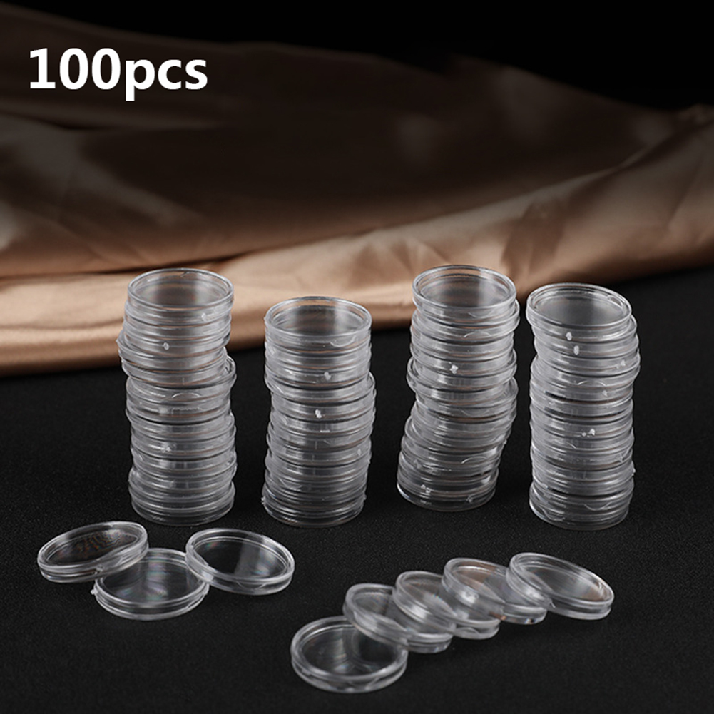 100pcs Transparent Plastic Sma - đánh giá và giá Collectors Coins Jewelry & Watches Of Smithtown Photos