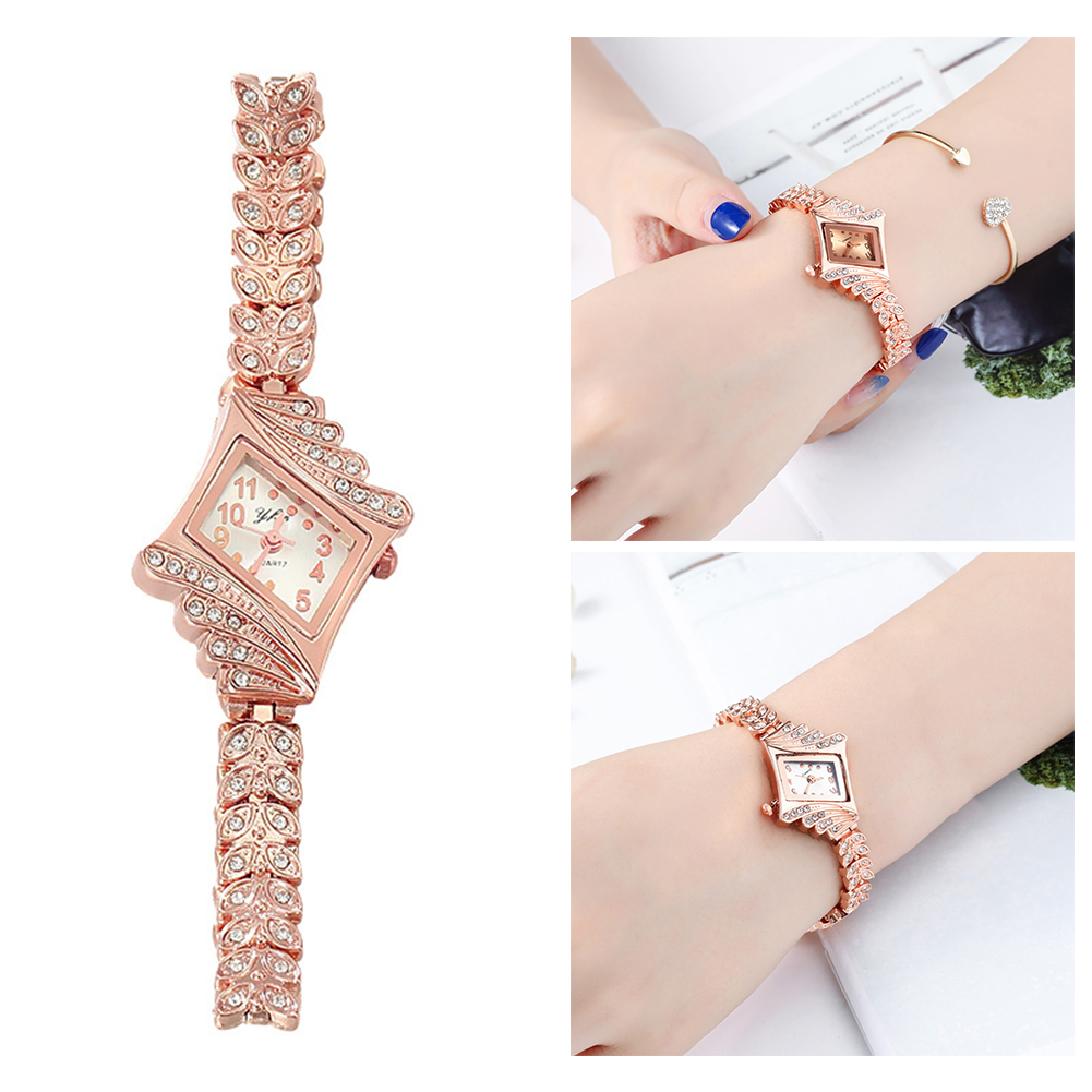 Unique Rhombus Inlaid Diamond  - đánh giá và giá Unique Jewelry Watches