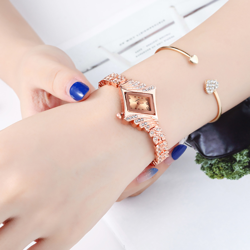Unique Rhombus Inlaid Diamond  - đánh giá và giá Unique Jewelry Watches