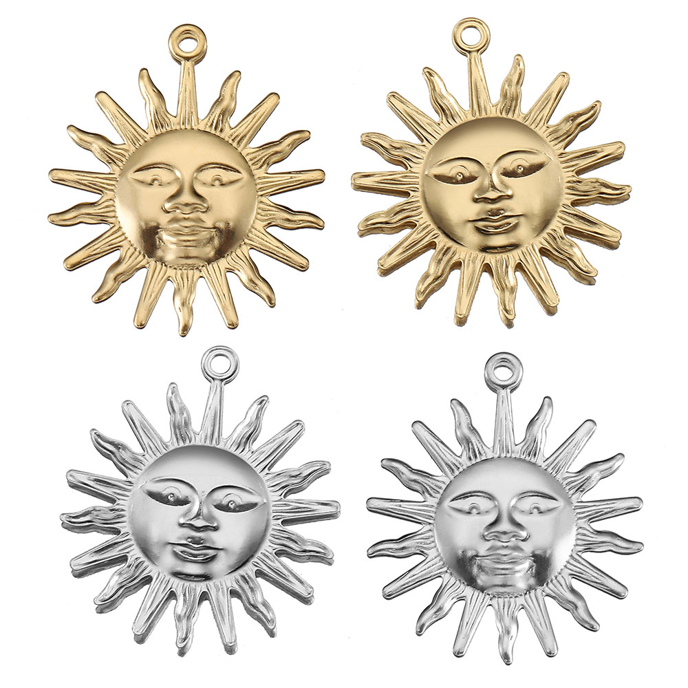5pcs Stainless Steel Sun Penda - đánh giá và giá Moon Star Earrings