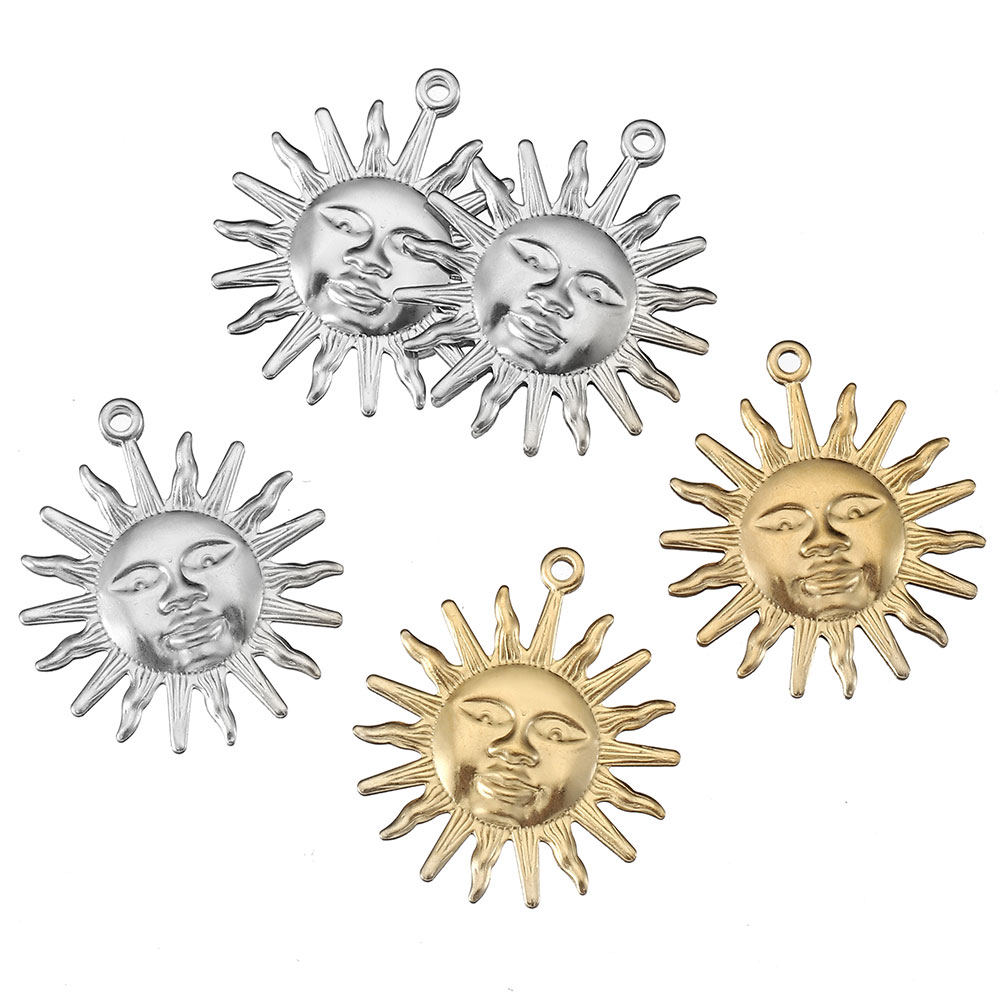 5pcs Stainless Steel Sun Penda - đánh giá và giá Moon Star Earrings