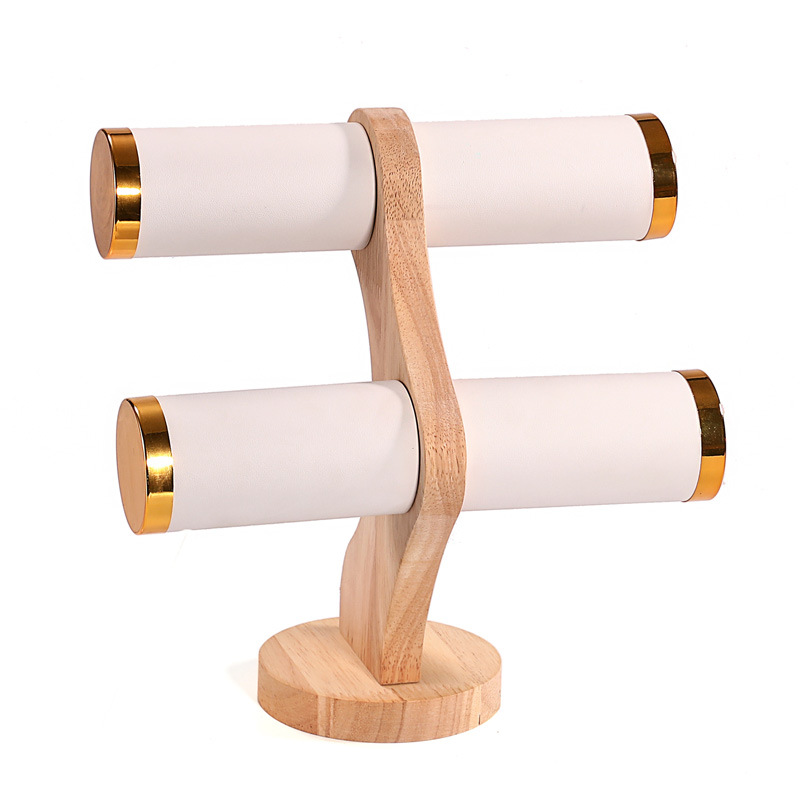 2-Tier Curved Wood Bracelet Ho - đánh giá và giá Jewelry Store For Watches