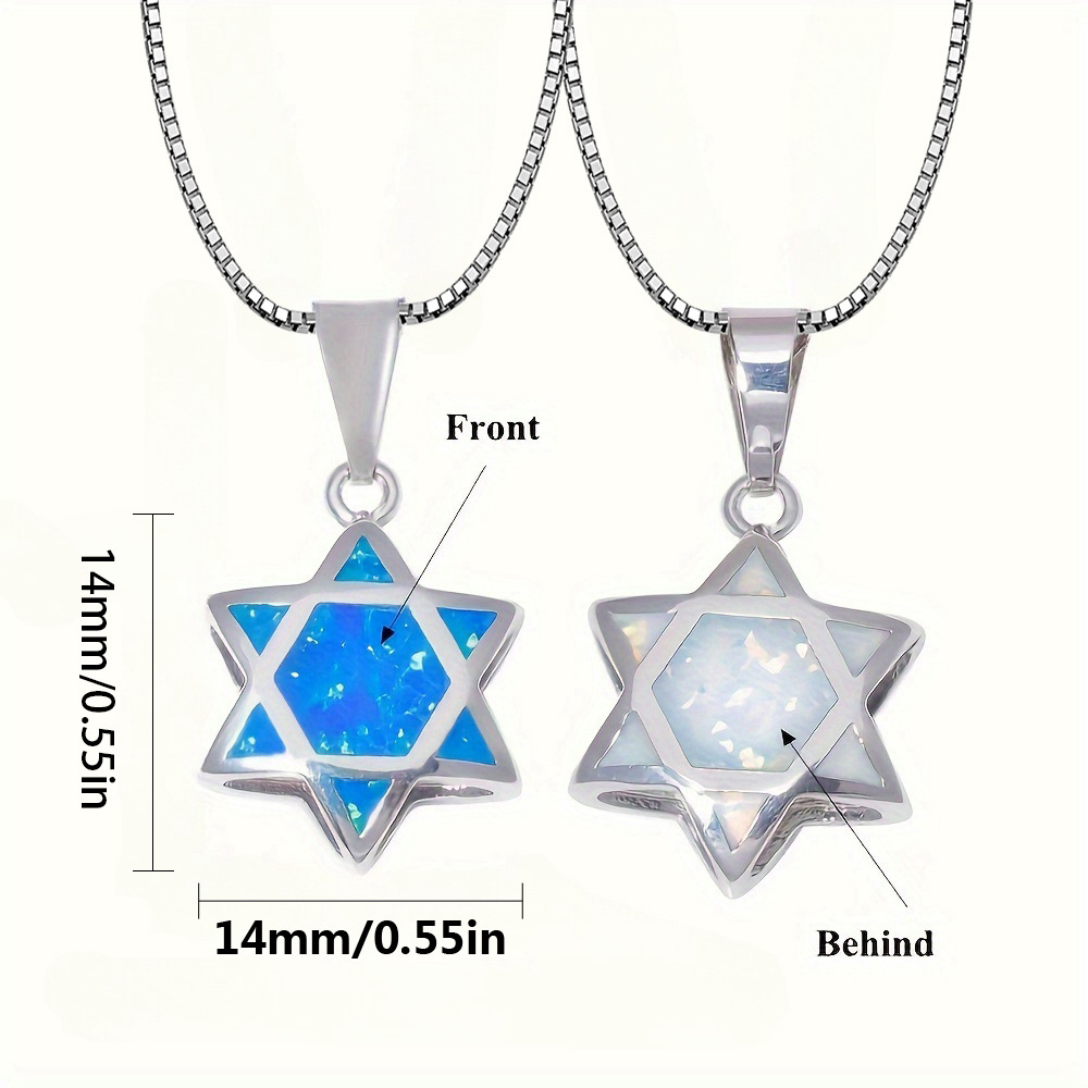 Star of David Opal Pendant Nec - đánh giá và giá Jewelry & Watches Vitopoulos