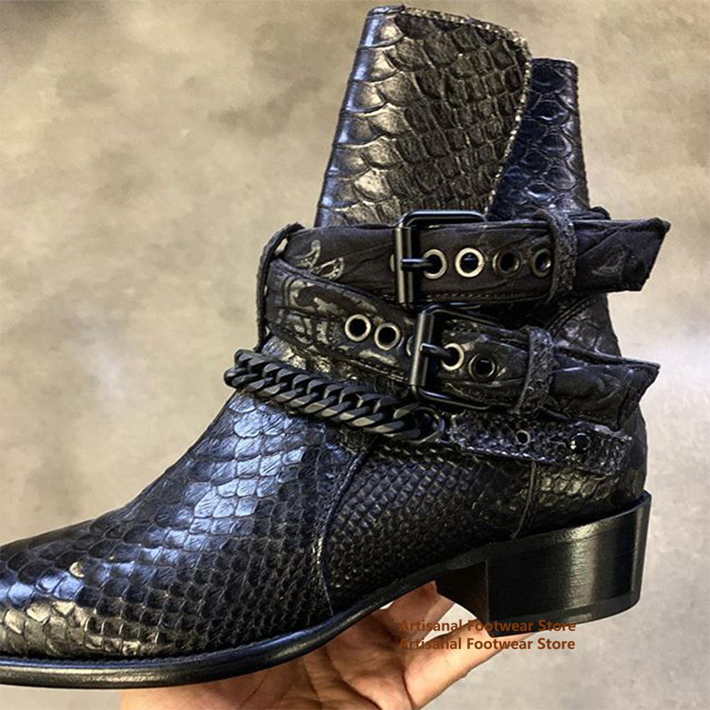 Snake Pattern Chelsea Boots Me - đánh giá và giá Anklet Foot Chain