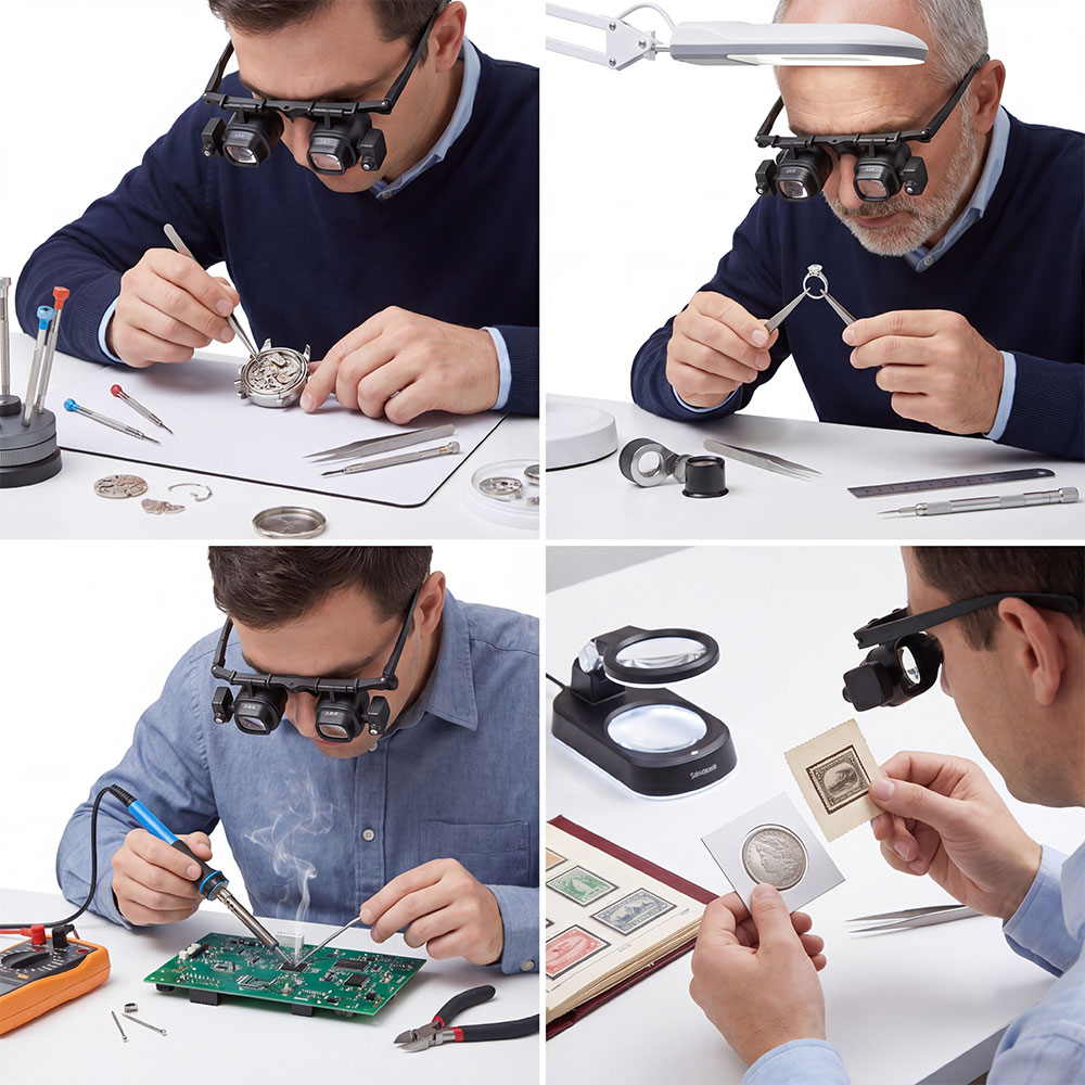 Portable 2X-24X Headband Magni - đánh giá và giá Jewelry Eyewear Watches & Accessories