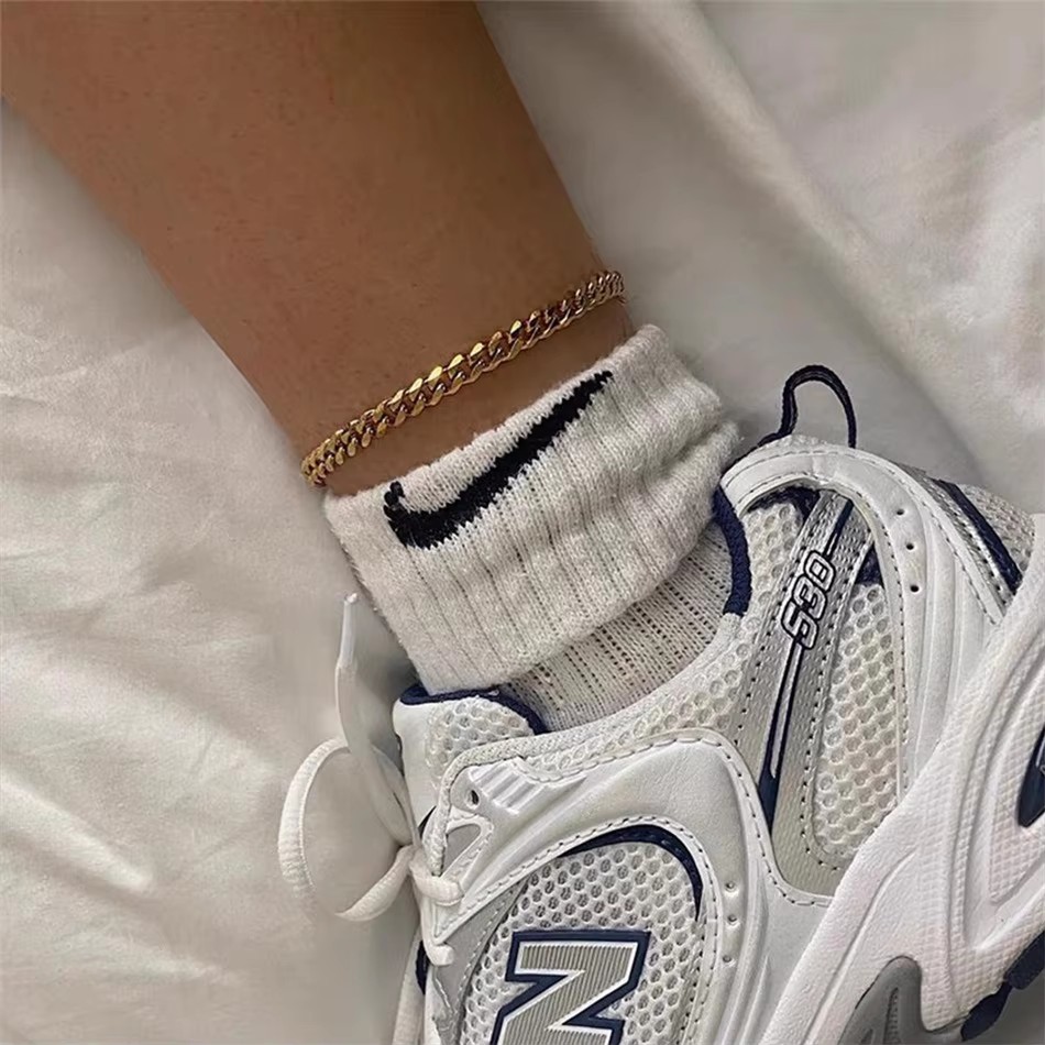 4MM Stainless Steel Simple Cub - đánh giá và giá Anklet Foot Chain